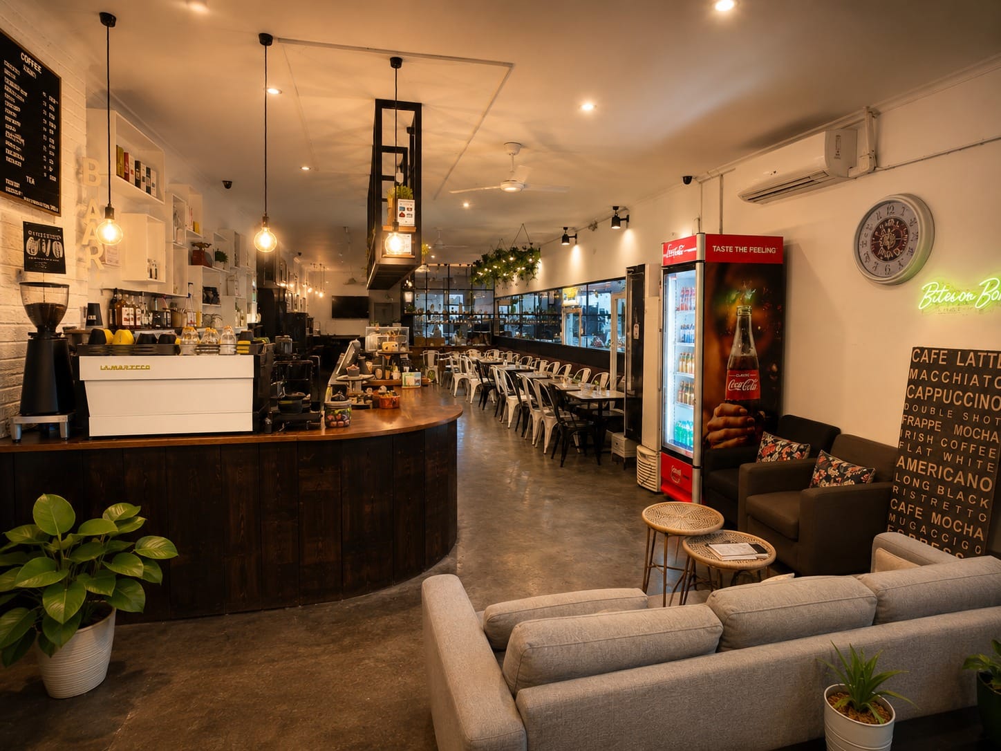 Cosy dining ambience inside Bites on Bonwick café
